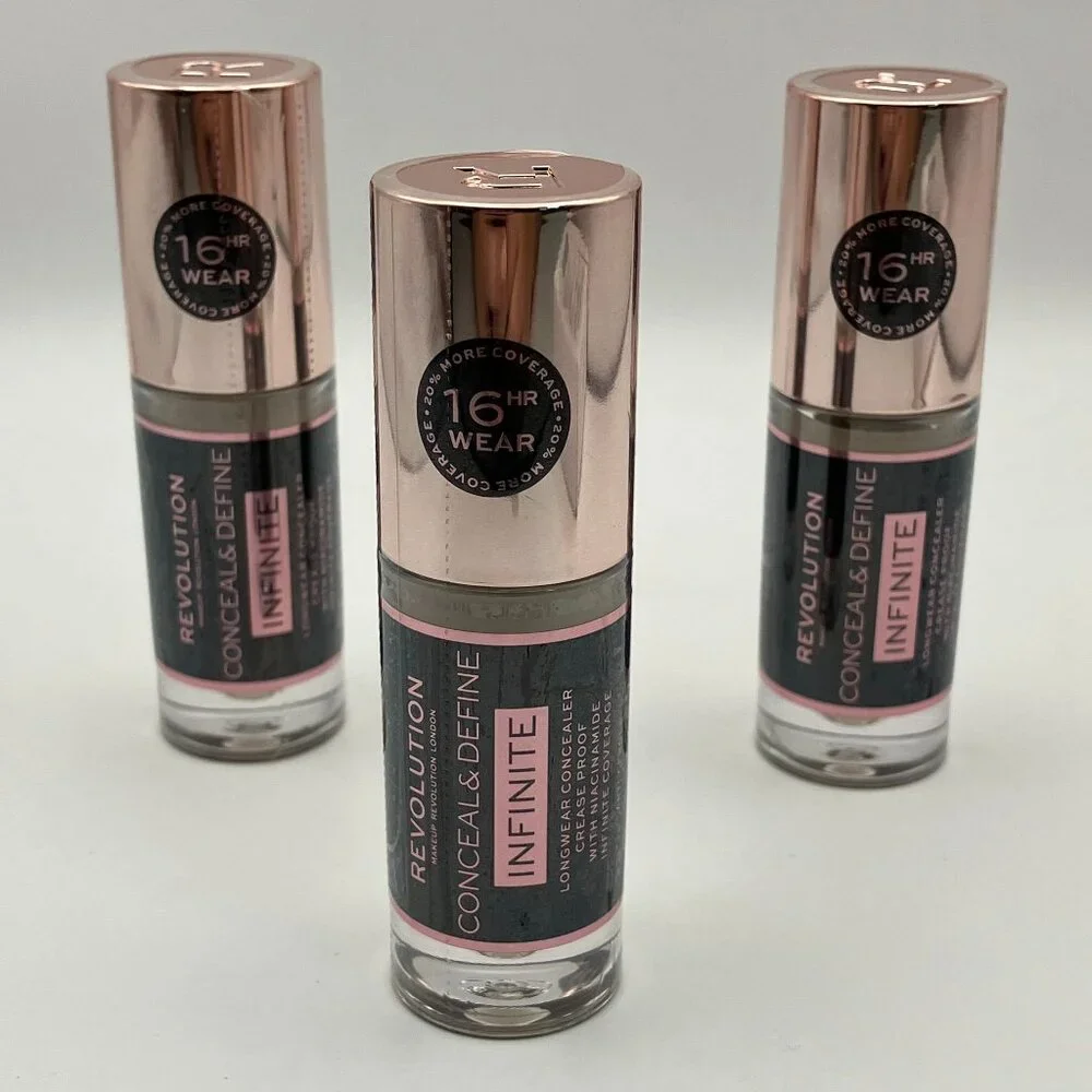 Revolution 3 Set Conceal & Define Infinite Longwear Concealer 16HR Full Cover